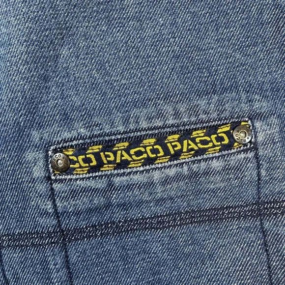Vintage PACO Jeans Mens 33x30 Blue Medium Wash Straight Leg Denim Workwear Y2K - Picture 3 of 9